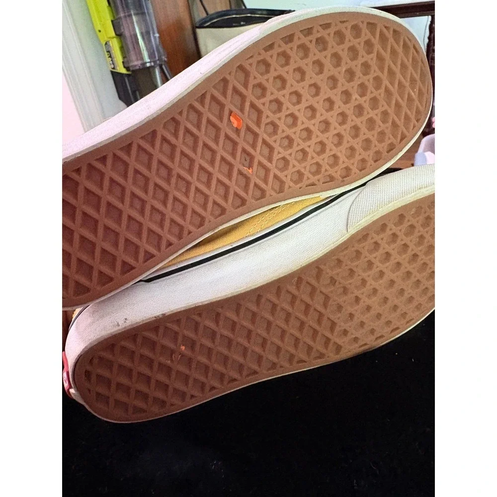 Vans Old Skool Mustard Yellow Canvas Suede‎ Low Top Sneakers Mens 5 Womens 6.5